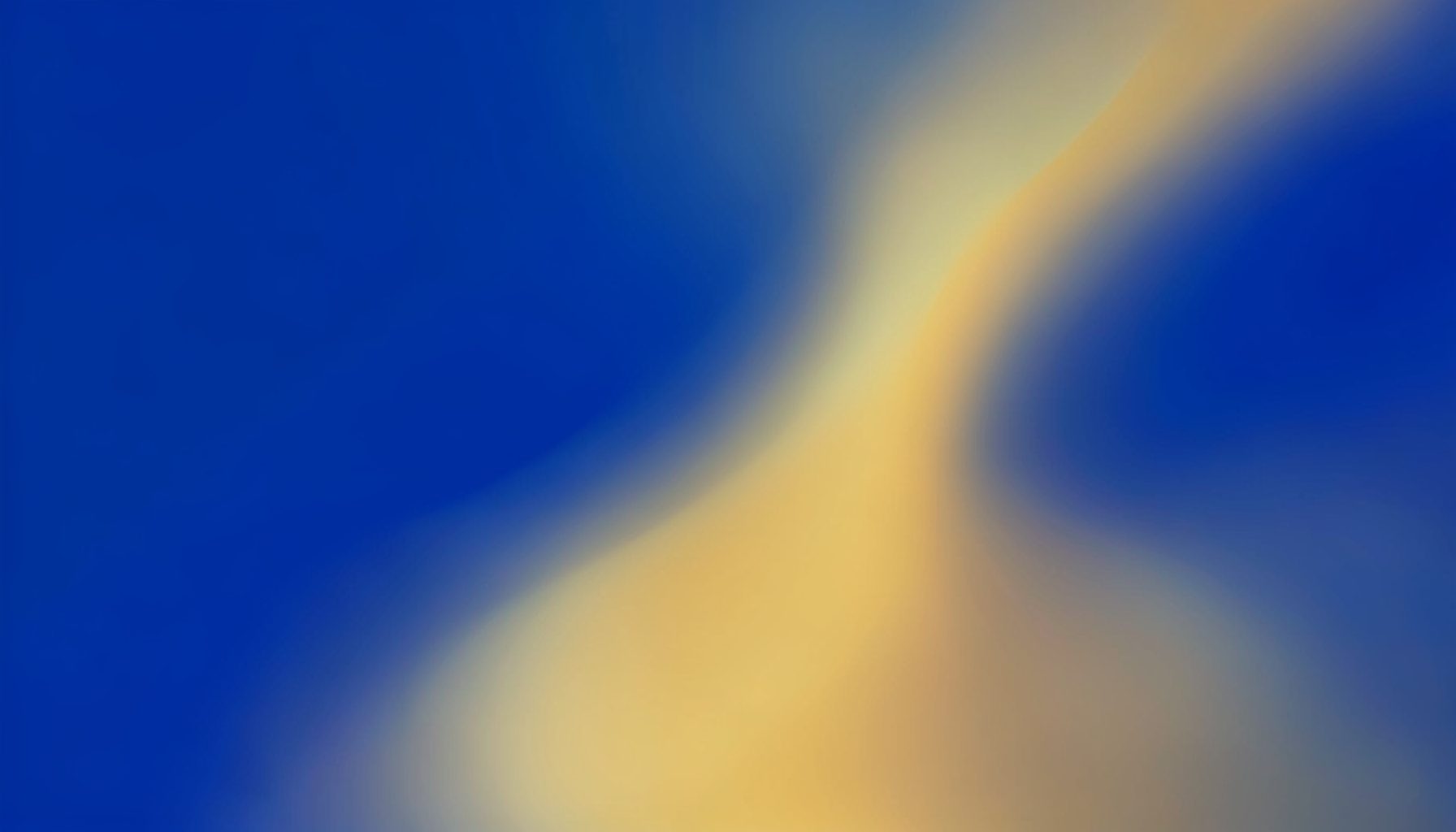 Abstract gradient composition in deep blue and warm gold tones