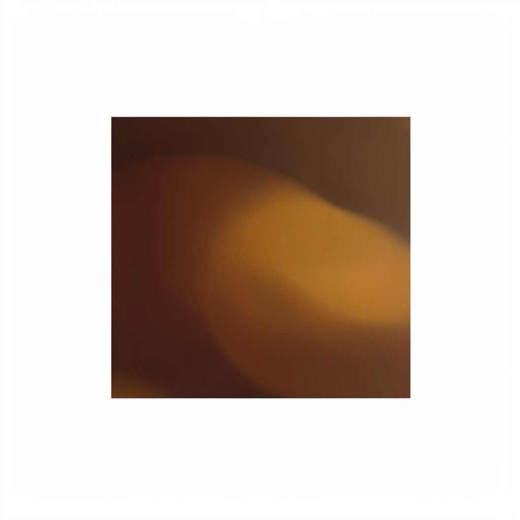 Small abstract square with rich brown and amber hues