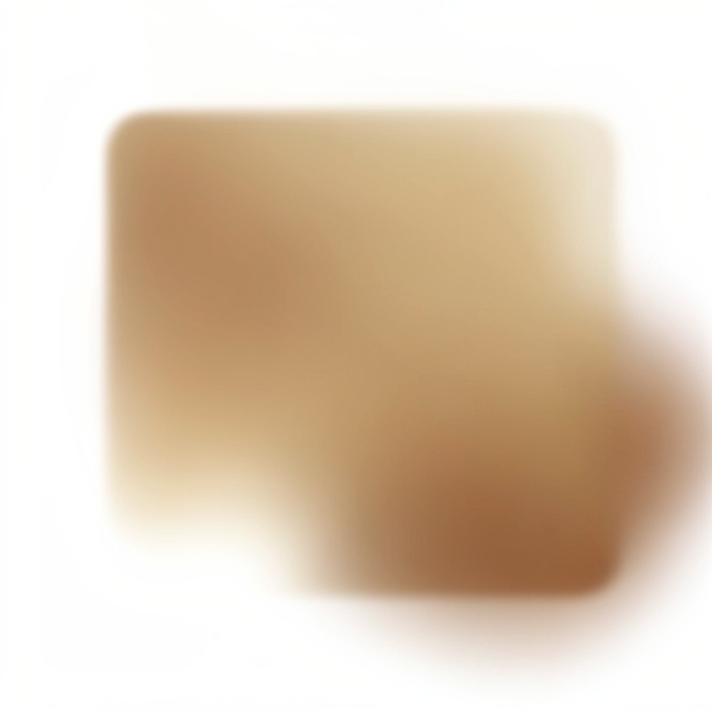 Small abstract square with muted amber and brown shades