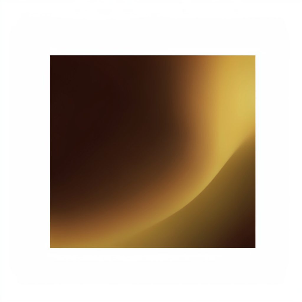 Small abstract square with deep brown and warm gold tones